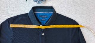 Tommy Hilfiger Polo Manica Lunga Blu Taglia L