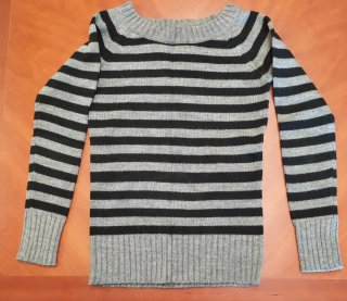Jersey de punto rayas mujer