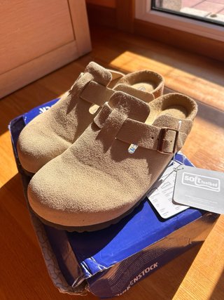Zuecos Birkenstock Beige Talla 41