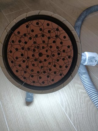 Lijadora de pared con aspiración