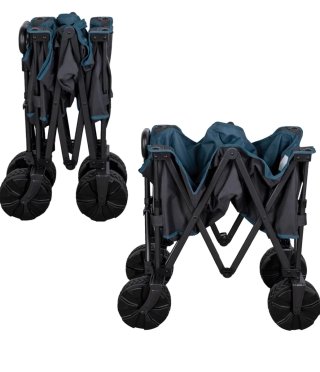 Carro Transporte Plegable Aktive Negro/Azul