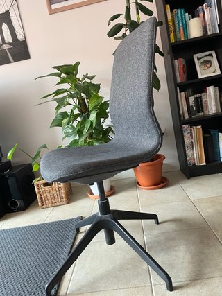 Silla de escritorio IKEA Langfjall gris