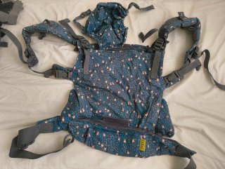 Mochila Porteo Boba X Azul Estampado