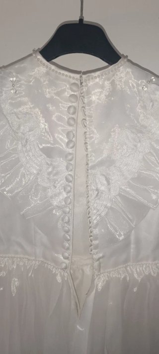 Vestido de comunión niña blanco
