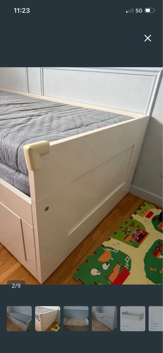 Cama Diván Extensible IKEA Brimnes Blanca