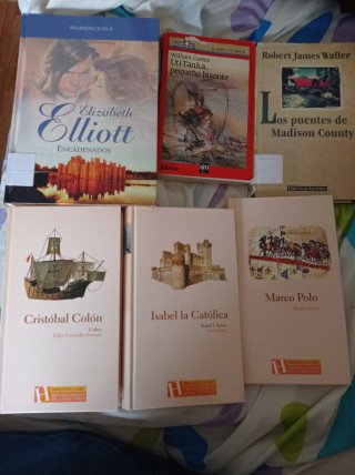 Vendo libros variados.cristobal colon........
