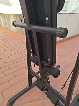 HOMCOM Estación Musculación con Banco Ajustable