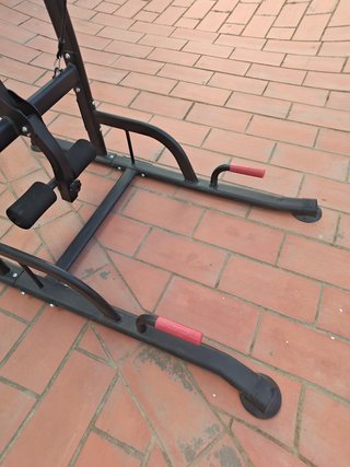 HOMCOM Estación Musculación con Banco Ajustable