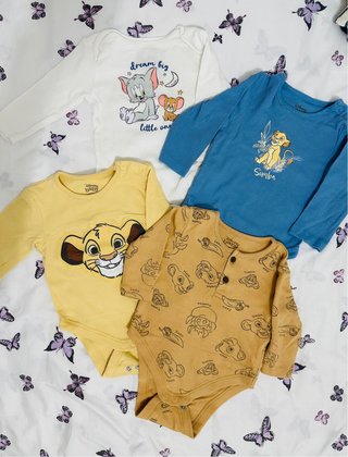 Lote Bodies Disney Bebé 3-6Meses
