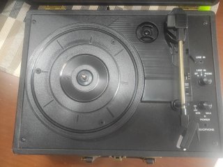 Tocadiscos Retrolife Negro/Marrón