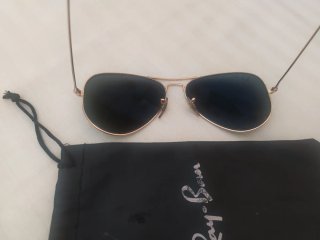 Gafas Ray-Ban Aviator Doradas Polarizadas