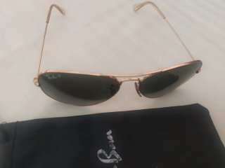 Gafas Ray-Ban Aviator Doradas Polarizadas