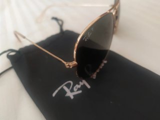 Gafas Ray-Ban Aviator Doradas Polarizadas