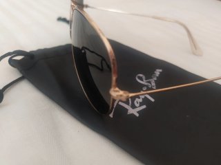 Gafas Ray-Ban Aviator Doradas Polarizadas