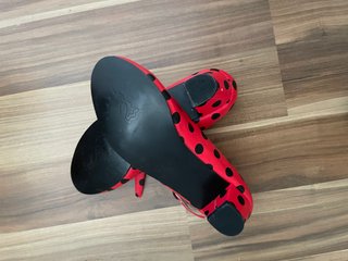 Zapatos Flamenca Talla 37 Lunares Rojos