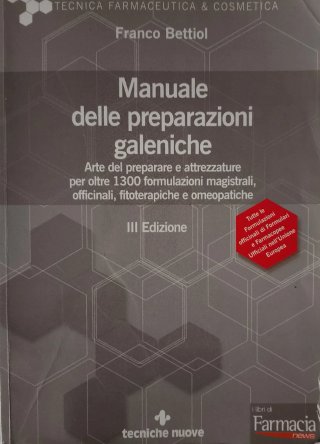 Libro di galenica per farmacia