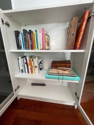 Librería BILLY / OXBERG IKEA Blanca con Puertas