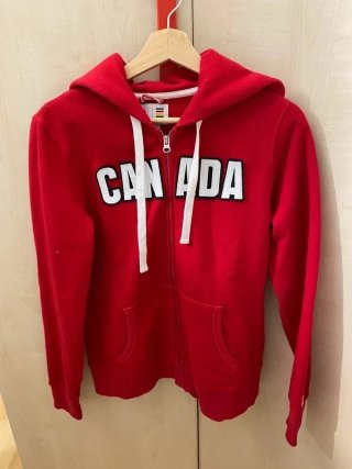 Chaqueta con capucha Juegos Olímpicos Canada rojo
