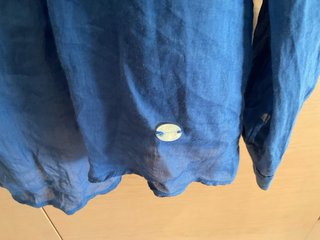 Camisa Massimo Dutti azul ramie