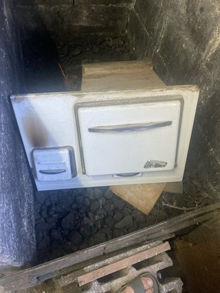 Cocina de leña antigua