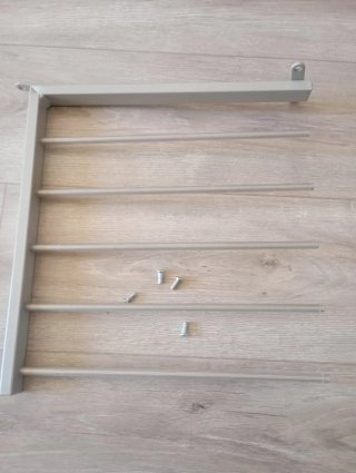 Pantalonero fijo Ikea metal gris