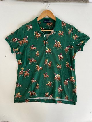 Polo Ralph Lauren Estampado Caballos Verde