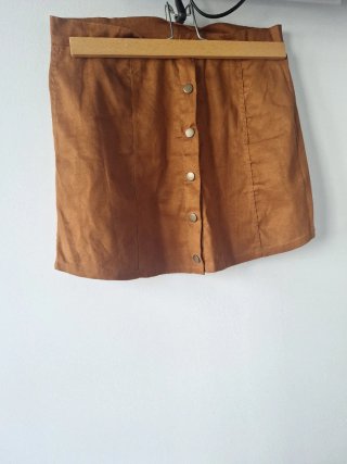 Falda ante marrón Talla M