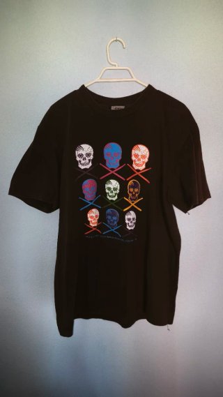 Camiseta C1RCA Skate Calaveras Y2K Algodón