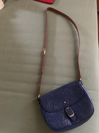 Bolso Bimba y Lola piel azul y marrón