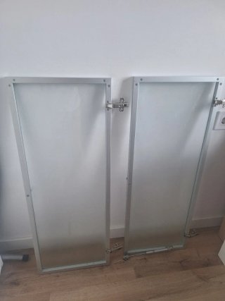 2 Puertas cristal para vitrina cocina/salón
