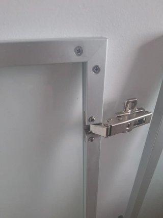 2 Puertas cristal para vitrina cocina/salón