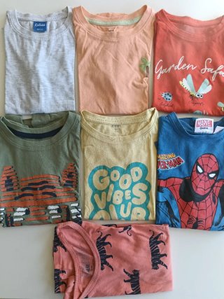 Lote 19 Camisetas Niño 6-8 Años