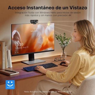 Cámara Web NexiGo 4K UHD Negra