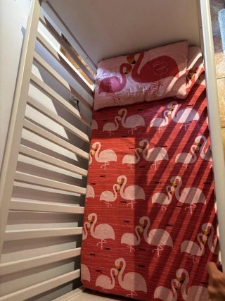 Cuna colecho Ikea Sundvik colchón y juegos sabanas