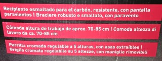 Barbacoa de carbón nueva