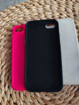 3 Fundas iPhone 8 (Rosa, Serpiente, Beige)