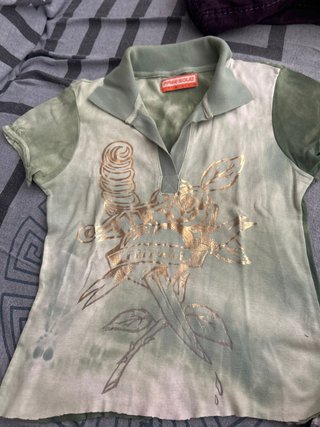 Camiseta Freesoul verde tie-dye