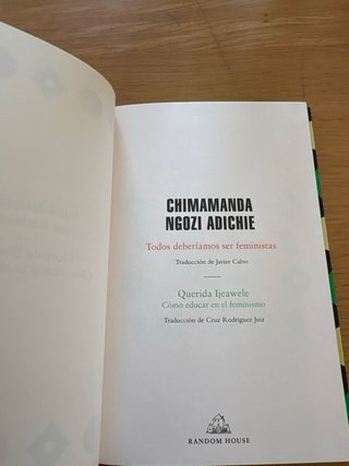 Todos deberíamos ser feministas. Querida Ijeaw
