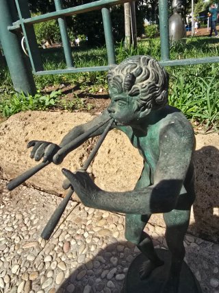 Statua Bronzo Antico Dio Pan