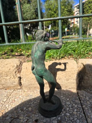 Statua Bronzo Antico Dio Pan