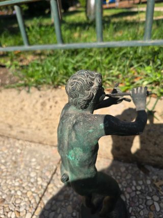 Statua Bronzo Antico Dio Pan