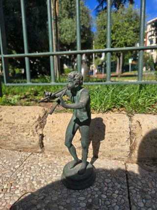 Statua Bronzo Antico Dio Pan