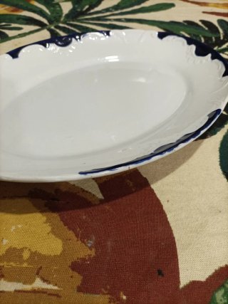 Bandeja Pickman Cerámica Azul y Blanca