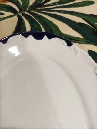 Bandeja Pickman Cerámica Azul y Blanca