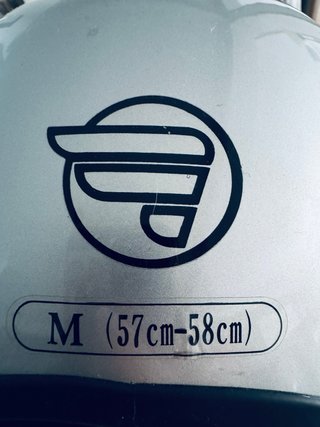 Casco BKS Talla M Scooter Plata