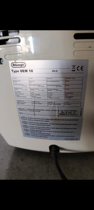 Deshumidificador DeLonghi portátil