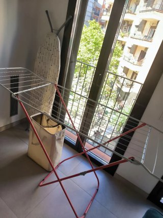 Tendedero + Tabla Planchar + Cestos Ropa