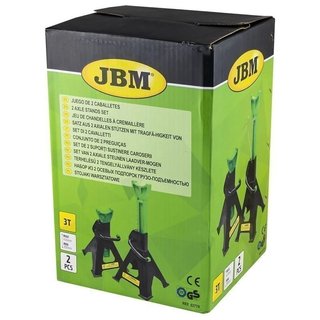 NUEVO: Juego de 2 caballetes 3 toneladas JBM