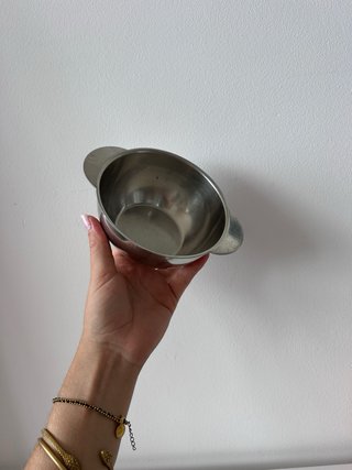 Antiguo bowl Francés en acero