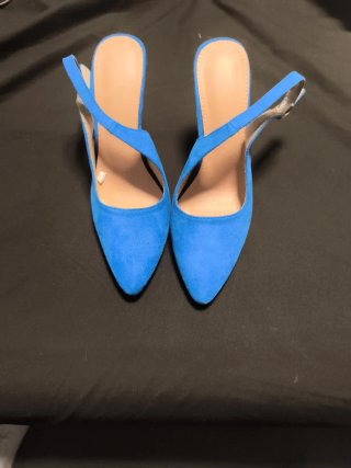 Zapatos de tacón azul real talla 36